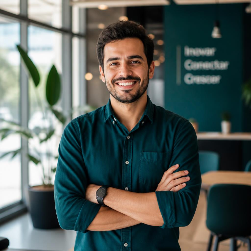 Empresário acompanhando a contabilidade digital da sua empresa